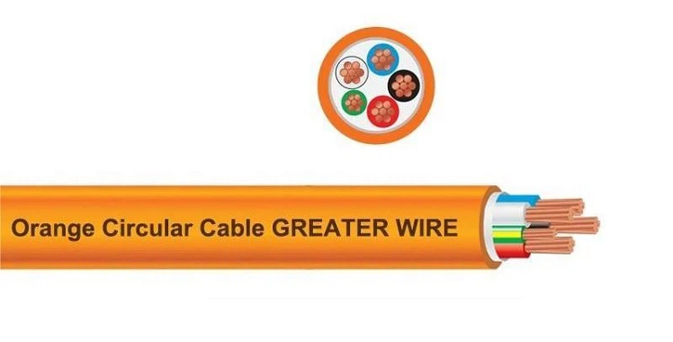 Orange Circular Cable Orange Circular Cable
