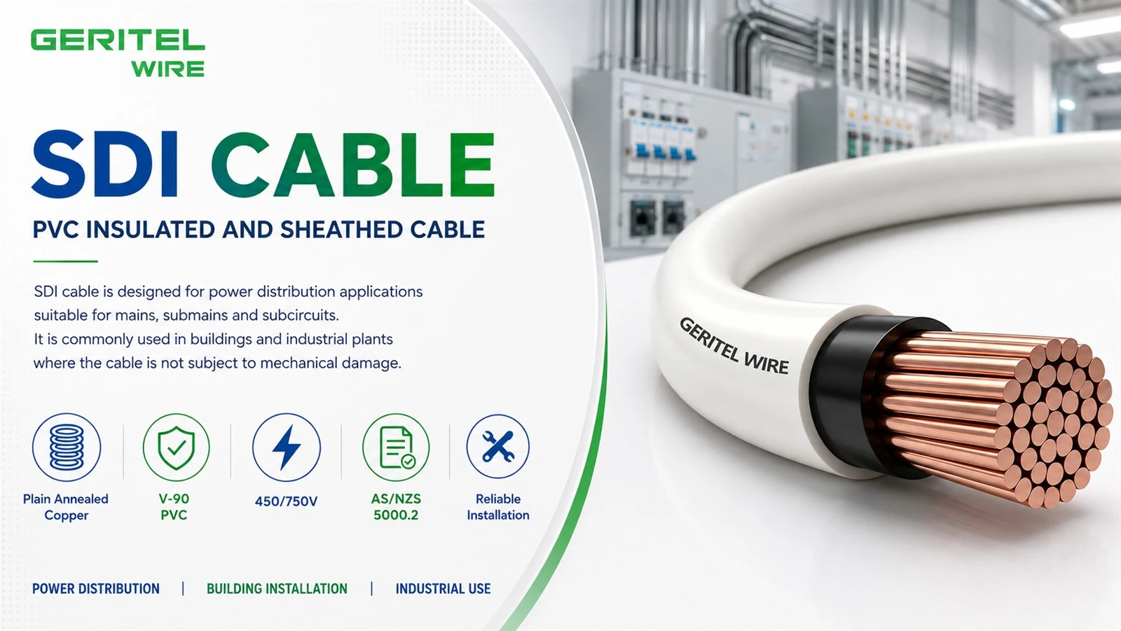 single core double insulated cable for fixed wiring single core double insulated cable for fixed wiring